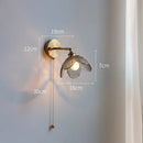 GobekUsa Gray Glass LED Bathroom Mirror Sconce Wall Lamp Lighting