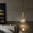 GobekUsa Glass Planet Pendant Light: Modern LED Nordic Hanging Lamp for Living Bedroom Susp...