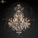 GobekUsa Crystal LED Chandelier: Contemporary Orb Pendant Light for Home Decor