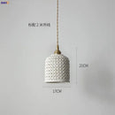 GobekUsa Ceramic LED Pendant Lights: Japanese Style, Copper Nordic Modern Design