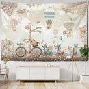 GobekUsa Kawaii Bear Tapestry Wall Hanging for Children's Room Décor