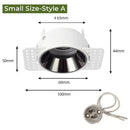 GobekUsa Adjustable Recessed LED Ceiling Downlight for GU10/MR16/MR11 Bulbs
