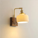 GobekUsa Ceramic Ball LED Wall Light with Pull Chain Switch for Living Room