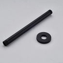 GobekUsa 12" Matte Black Rainfall Shower Head Set with Shower Arm