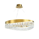 GobekUsa Golden Crystal Stainless Steel Chandelier for Dining Room