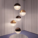 GobekUsa Glass Ball LED Pendant Light - Gold Minimalist Nordic Hanging Lamp