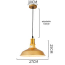 GobekUsa Gold Wrought Iron Chandelier Pendant Light, E27 LED, Nordic Retro Style