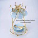 GobekUsa Bone China Coffee Set Tea Luxury Porcelain Set with Teapot and Cups
