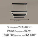 GobekUsa LED Chandelier: Modern Aluminum Luster Lamps for Bedroom, Hall, Dining, Living Room
