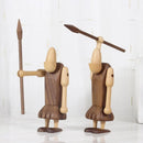 GobekUsa Black Walnut Wood Carving Figurines Nordic Style Room Decor Crafts & Gifts