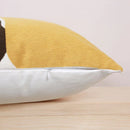 GobekUsa Geometric Embroidery Pillow Cover 45x45cm/30x50cm Yellow Pink Abstract Design