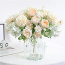 GobekUsa Artificial Peony Flower Bouquet for Wedding Party Home Decoration