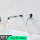GobekUsa Brass Wall Mount Basin Faucet: Single Handle Vessel Sink Mixer Tap