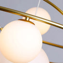 GobekUsa Gold LED Chandelier Rings for Living Kitchen Bedroom Dining Room
