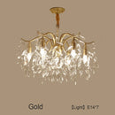 GobekUsa Crystal LED Chandelier: Luxury Indoor Lighting for Home, Kitchen, Living Room