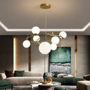 GobekUsa Gold LED Chandelier Rings for Living Kitchen Bedroom Dining Room