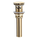 GobekUsa Brushed Gold Vessel Sink Pop-Up Drain Assembly Kit