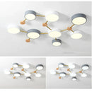 GobekUsa LED Wood Ceiling Chandelier for Living Room, Bedroom, Kids Room Decor
