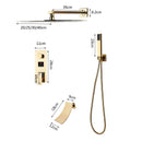 GobekUsa Gold Digital Display Shower System with Tub Spout