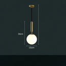 GobekUsa Glass Planet Pendant Light: Modern LED Nordic Hanging Lamp for Living Bedroom Susp...