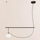 GobekUsa Glass Ball Pendant Light for Bedroom Bar Cafe Decor - Multi-Light Post-Modern Glass Lighting