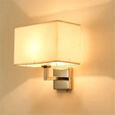 GobekUsa LED Minimalist Wall Lamps with Rectangle Texture Shade for Living Room & Bedroom