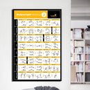 GobekUsa Bodybuilding Workout Home Gym Canvas Poster Wall Art Fitness Training Chart