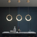 GobekUsa Gold LED Pendant Light - Elegant Adjustable Chandelier for Indoor Home decor