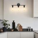 GobekUsa Black Metal Wall Bathroom Mirror Lamp - Modern Indoor Bedroom Decor