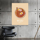 GobekUsa Japanese Narutomaki Ramen Wall Art Print for Modern Home Decoration
