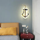 GobekUsa Kids LED Ship Rudder Wall Light - Mediterranean Decor Ocean Theme