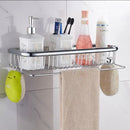 GobekUsa Gold Brass Bathroom Shelf with Soap Holder 30cm/45cm