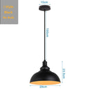 GobekUsa Black Industrial Pendant Light for Kitchen Island Bar Farmhouse Decor