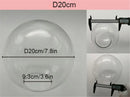 GobekUsa Clear Glass Lamp Shade Round Light Cover Replacement - D13cm to D25cm