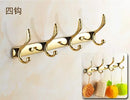 GobekUsa Gold Brass Bathroom Hardware Set: Paper Holder, Towel Bar, Soap Basket, Towel Rack