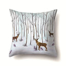 GobekUsa Christmas Deer Snow Pillow Case
