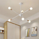 GobekUsa LED Ceiling Chandelier: Modern & Industrial Sputnik Style for Living Room & Bedroom
