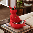 GobekUsa Cool Cat Resin Figurine Table Statue Decor Sculpture Ornamental Figurines