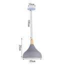GobekUsa Industrial Gray Pendant Light with LED for Living Room, Foyer - Modern Luminaire