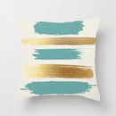 GobekUsa Geometric Stitch Print Pillow Cover - Modern Minimalist Office Cushion