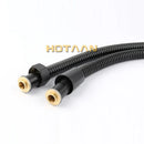 GobekUsa Black Stainless Steel Flexible Shower Hose Pipe with Double Lock & EPDM Inner Tubes.