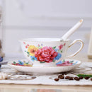 GobekUsa Elegant Ceramic Tea Cup Set 200ml British Porcelain Coffee Cup