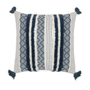 GobekUsa Boho Jacquard Cushion Cover in Blue Yellow Black Woven for Home Decor