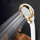 GobekUsa High Pressure ABS Shower Head with Stepless Adjustable Button Rotation