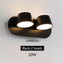 GobekUsa Adjustable LED Wall Lamp Bedside Sconce Modern Hotel Wall Lights