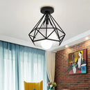 GobekUsa Iron Cage Ceiling Light Fixture Retro Nordic Design Home Kitchen Lamp