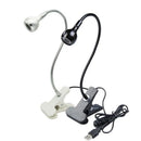 GobekUsa LED Book Light Black Silver Clip-On Desk Lamp Flexible Reading Lamp