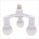 GobekUsa 3-in-1 White E27 Lamp Holder Converter Pack - Set of 2