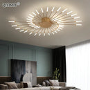 GobekUsa LED Acrylic Ceiling Light Fixture for Bedroom Hall Living Room Kids, Modern Luster