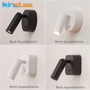 GobekUsa LED Reading Wall Lamp with Switch | 350º Rotation | 3W Bedside Sconce for Home Decor